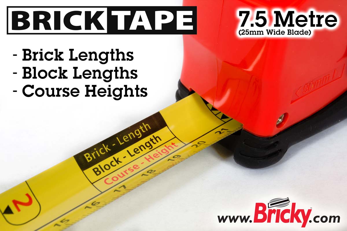 Brick Tape Metric Scale